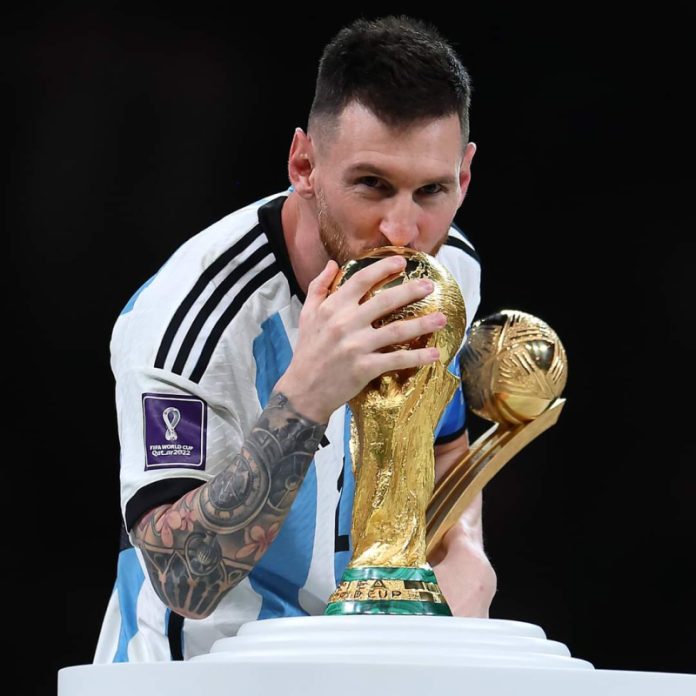 MESSI THE GOAT IS WORLD CHAMPION